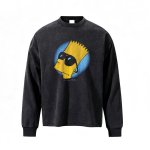 画像1: Unisex Saint Mvintage Bart Simpson Sunglasses Long-Sleeve T-Shirt ユニセックス 男女兼用サングラスバートシンプソンヴィンテージスタイル長袖Tシャツ (1)