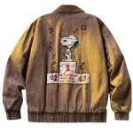 画像4: Music & Snoopy Embroidery Denim Jacket　ユニセックス男女兼用ミュージック＆スヌーピー刺繍 デニムジャケット (4)