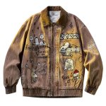 画像2: Music & Snoopy Embroidery Denim Jacket　ユニセックス男女兼用ミュージック＆スヌーピー刺繍 デニムジャケット (2)