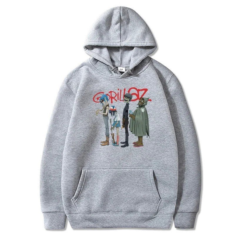 画像2: Unisex Gorillaz Print Hoodie 男女兼用ユニセックスゴリラズプリントフーディーパーカー (2)