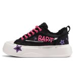 画像1: UnisexThe Simpsons x Bart Simpson x Star Graffiti Platform Lace-Up Sneakersユニセックス 男女兼用 ザ・シンプソンズ×バートシンプソン×スター星落書き 厚底プラットフォームレースアップスニーカー (1)