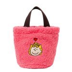 画像1: Snoopy fur bag tote Bag lejunev スヌーピー ファー モコモコ トートバッグ (1)