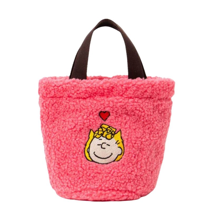 画像1: Snoopy fur bag tote Bag lejunev スヌーピー ファー モコモコ トートバッグ (1)