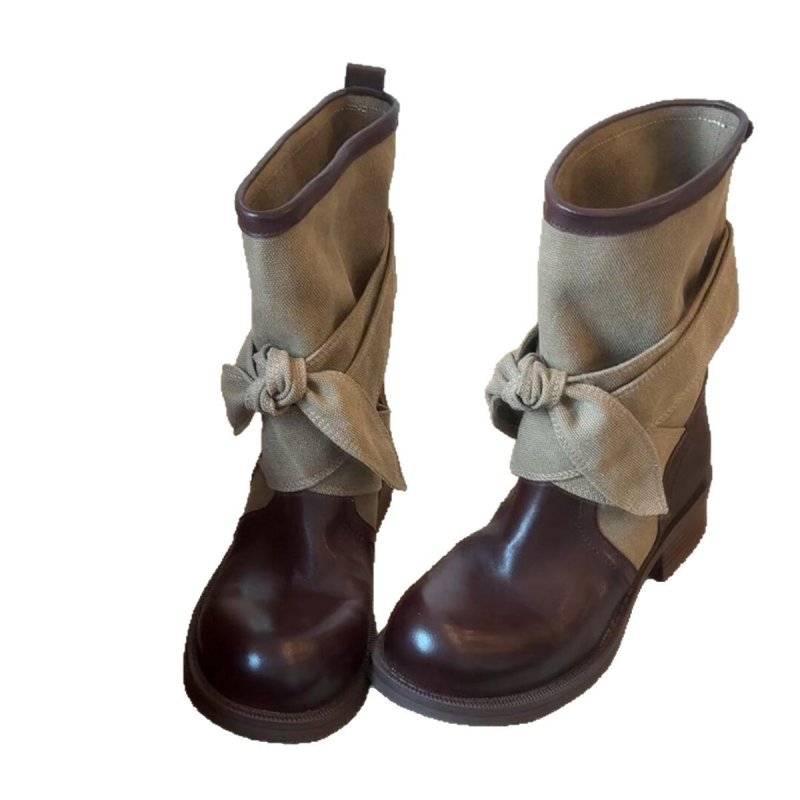 画像3: Ribbon-tie Martin boots　リボン結びショートブーツ (3)