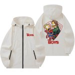 画像3: The Simpsons x The Boys Zip-Up Hoodie Windbreaker Jacket/Coat　ユニセックス男女兼用バートシンプソン×ボーイジップアップフーディーウインドブレーカージャケットコート (3)