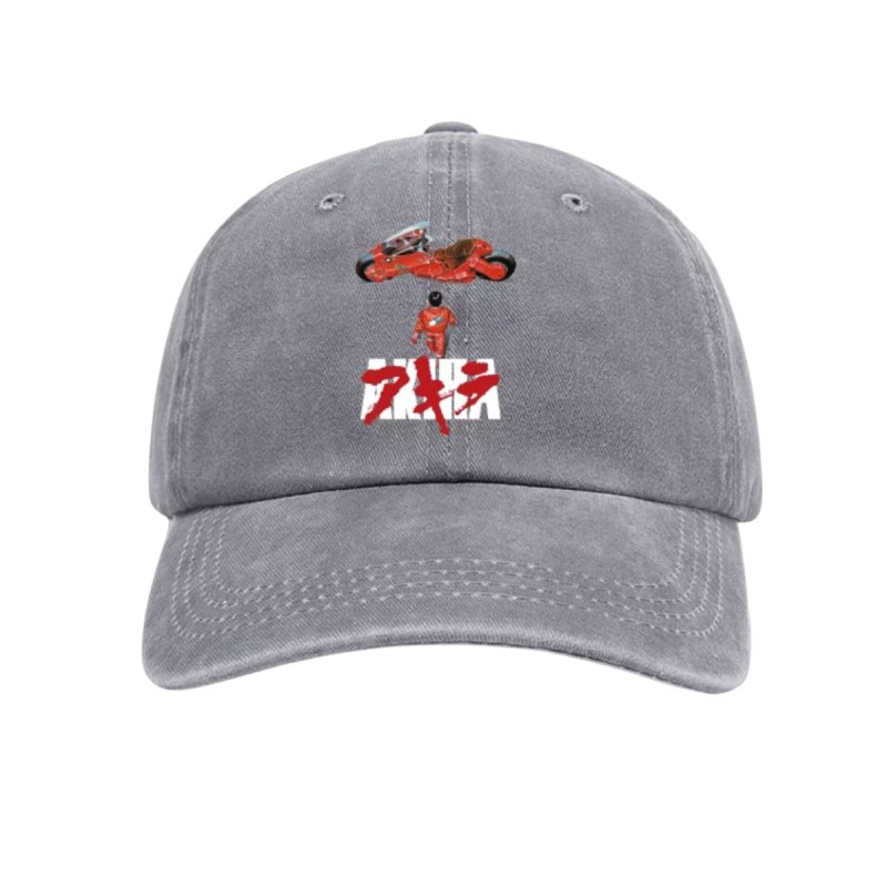 画像2: AKIRA Print baseball cap アキラ ウォッシング ベースボールキャップ 野球帽 ヴィンテージ加工 (2)