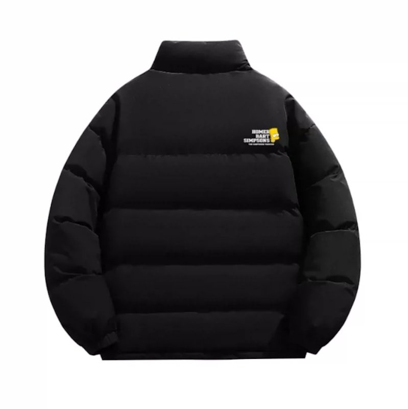 画像4: Bart Simpson Accent Down Jacket/Coat　ユニセックス男女兼用バートシンプソンジップアップダウンジャケットコート (4)