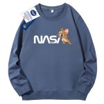 画像5: Unisex Tom and Jerry Jerry x Nasa print Sweat shirts ユニセックス 男女兼用トムとジェリージェリー×ナサ プリント スウェット トレーナー (5)