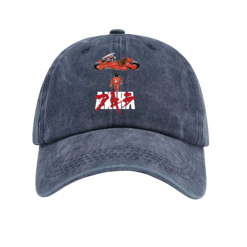 画像4: AKIRA Print baseball cap アキラ ウォッシング ベースボールキャップ 野球帽 ヴィンテージ加工 (4)