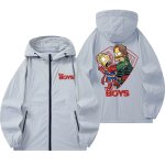 画像2: The Simpsons x The Boys Zip-Up Hoodie Windbreaker Jacket/Coat　ユニセックス男女兼用バートシンプソン×ボーイジップアップフーディーウインドブレーカージャケットコート (2)