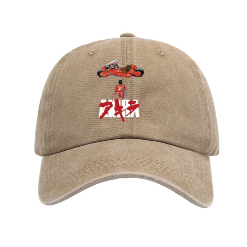 画像3: AKIRA Print baseball cap アキラ ウォッシング ベースボールキャップ 野球帽 ヴィンテージ加工 (3)