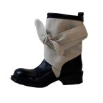 画像1: Ribbon-tie Martin boots　リボン結びショートブーツ (1)