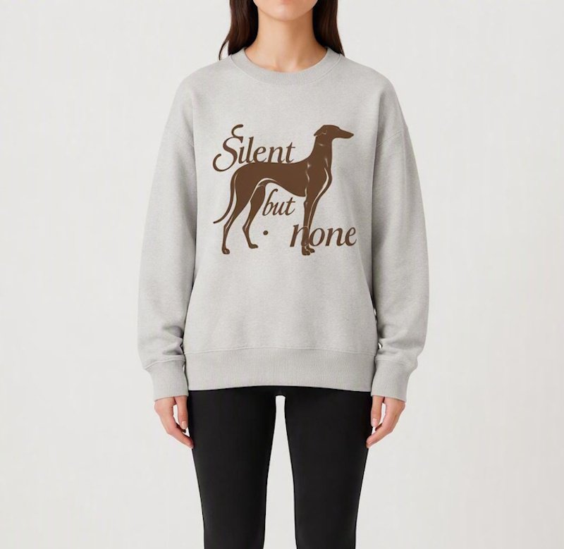 画像2: Unisex fan dog print crew-neck sweatshirt　男女兼用ユニセックスファンドッグプリントスウェットトレーナー (2)