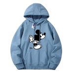 画像1: Mickey Mouse x NASA logo Sweat Hoodie ユニセックス男女兼用 ミッキーマウス ミッキー × ナサ プリントスウェット パーカートレーナー (1)