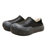 画像4: Unisex Lightweight EVA platform fleece-lined clogs/sandals/slippers  男女兼用 ユニセックスEVA軽量厚底フリースがついたクロックシューズサンダルスリッパ (4)