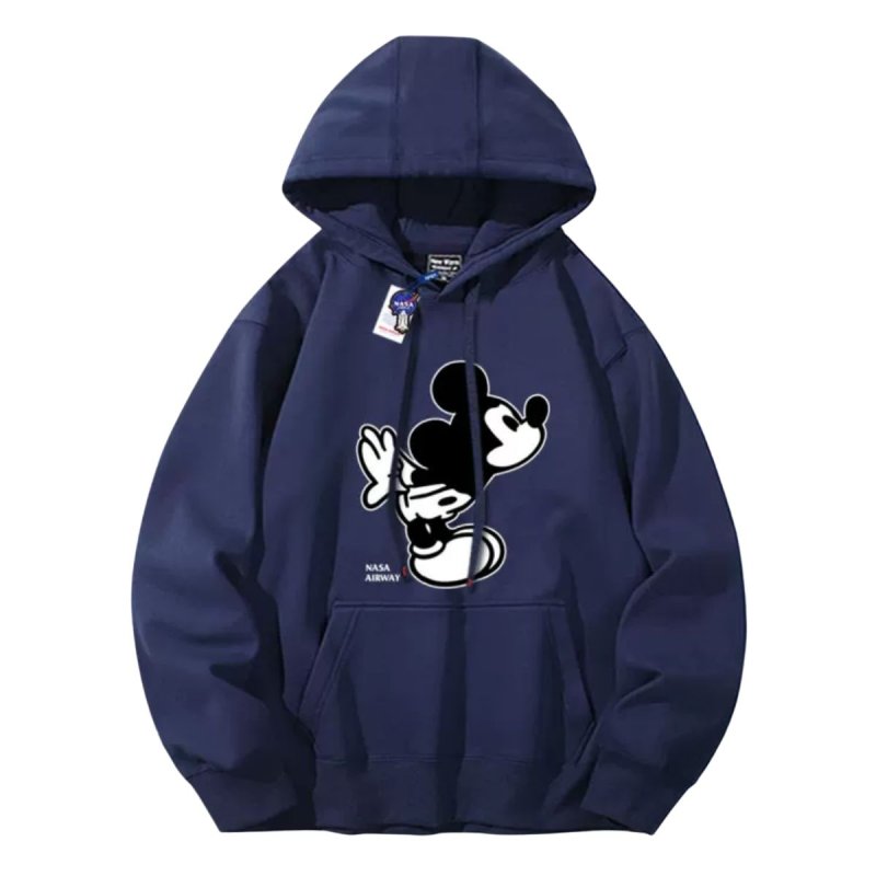 画像3: Mickey Mouse x NASA logo Sweat Hoodie ユニセックス男女兼用 ミッキーマウス ミッキー × ナサ プリントスウェット パーカートレーナー (3)