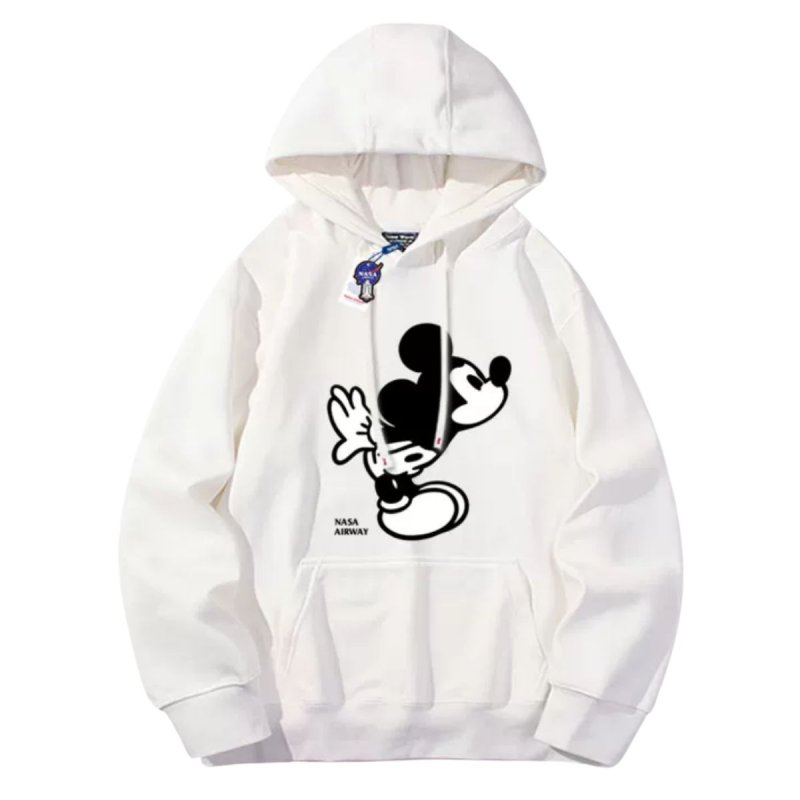 画像2: Mickey Mouse x NASA logo Sweat Hoodie ユニセックス男女兼用 ミッキーマウス ミッキー × ナサ プリントスウェット パーカートレーナー (2)