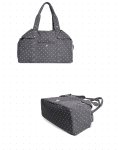 画像5: Polka-dot canvas tote shoulder bag　ドット水玉キャンバストートショルダーバック　ママバック (5)