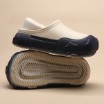 画像6: Unisex Lightweight EVA platform fleece-lined clogs/sandals/slippers  男女兼用 ユニセックスEVA軽量厚底フリースがついたクロックシューズサンダルスリッパ (6)