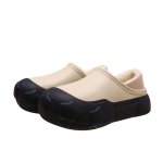 画像2: Unisex Lightweight EVA platform fleece-lined clogs/sandals/slippers  男女兼用 ユニセックスEVA軽量厚底フリースがついたクロックシューズサンダルスリッパ (2)