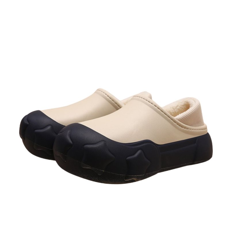 画像2: Unisex Lightweight EVA platform fleece-lined clogs/sandals/slippers  男女兼用 ユニセックスEVA軽量厚底フリースがついたクロックシューズサンダルスリッパ (2)