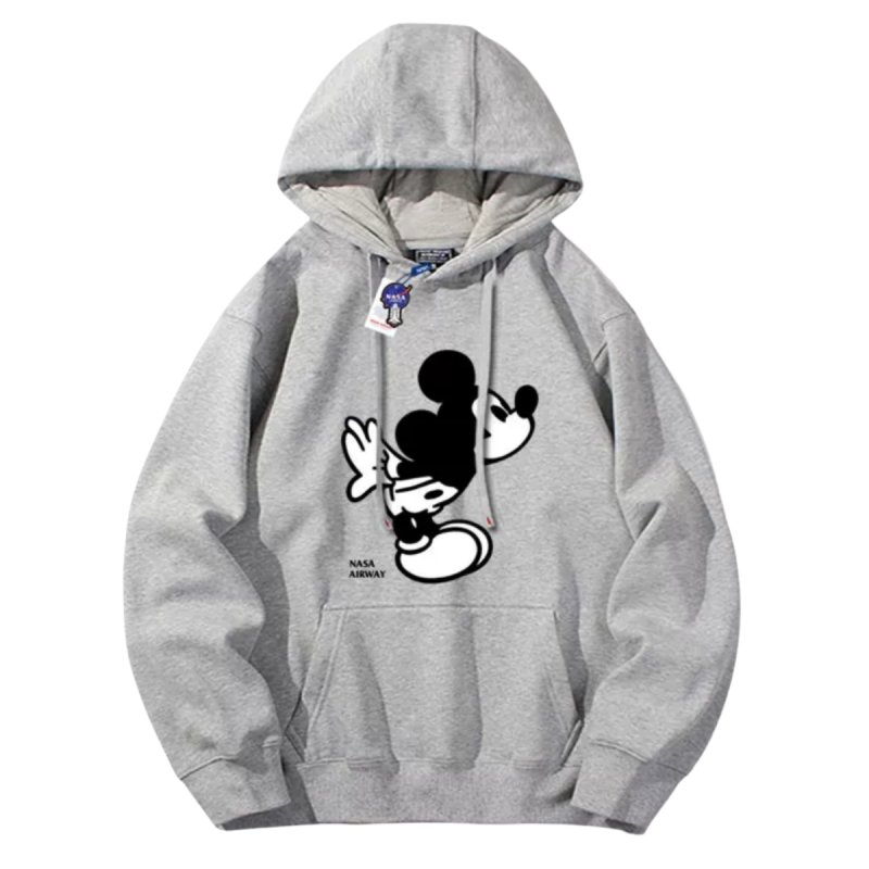 画像6: Mickey Mouse x NASA logo Sweat Hoodie ユニセックス男女兼用 ミッキーマウス ミッキー × ナサ プリントスウェット パーカートレーナー (6)