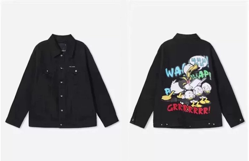 画像6: Donald Duck Family Denim Jacket　ユニセックス男女兼用ドナルドダックファミリーデニムジャケットGジャン (6)