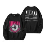 画像11: Unisex Nirvana x Smile long sleeve sweatshirts  男女兼用  ユニセックスニルヴァーナ×スマイルプリント 長袖 スウェットシャツ  トレーナー (11)