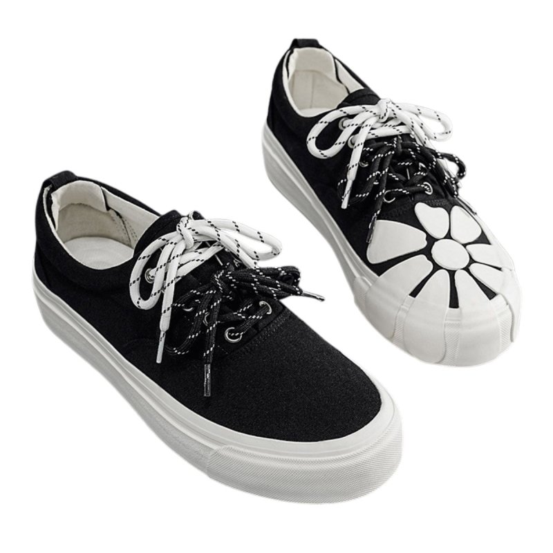 画像7: Unisex Triple-vulcanized floral-print platform lace-up sneakers ユニセックス 男女兼用トリプルバルカナイズド花柄厚底レースアップスニーカー (7)