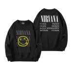 画像12: Unisex Nirvana x Smile long sleeve sweatshirts  男女兼用  ユニセックスニルヴァーナ×スマイルプリント 長袖 スウェットシャツ  トレーナー (12)