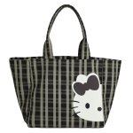 画像3: Leopard & Check x Half-Kitty Large-Capacity Tote/Shoulder Bag　ハーフキティーレオパードラージキャパシティートートショルダーエコバックママバック (3)