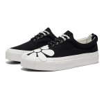 画像1: Unisex Triple-vulcanized floral-print platform lace-up sneakers ユニセックス 男女兼用トリプルバルカナイズド花柄厚底レースアップスニーカー (1)