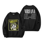 画像10: Unisex Nirvana x Smile long sleeve sweatshirts  男女兼用  ユニセックスニルヴァーナ×スマイルプリント 長袖 スウェットシャツ  トレーナー (10)