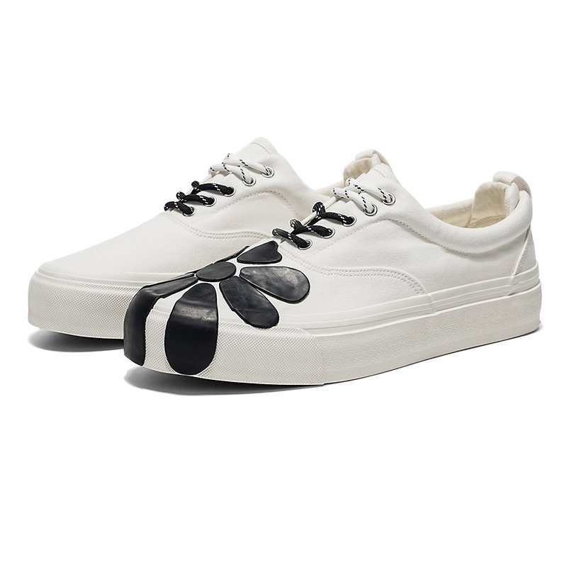 画像3: Unisex Triple-vulcanized floral-print platform lace-up sneakers ユニセックス 男女兼用トリプルバルカナイズド花柄厚底レースアップスニーカー (3)