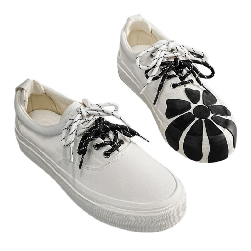 画像9: Unisex Triple-vulcanized floral-print platform lace-up sneakers ユニセックス 男女兼用トリプルバルカナイズド花柄厚底レースアップスニーカー (9)