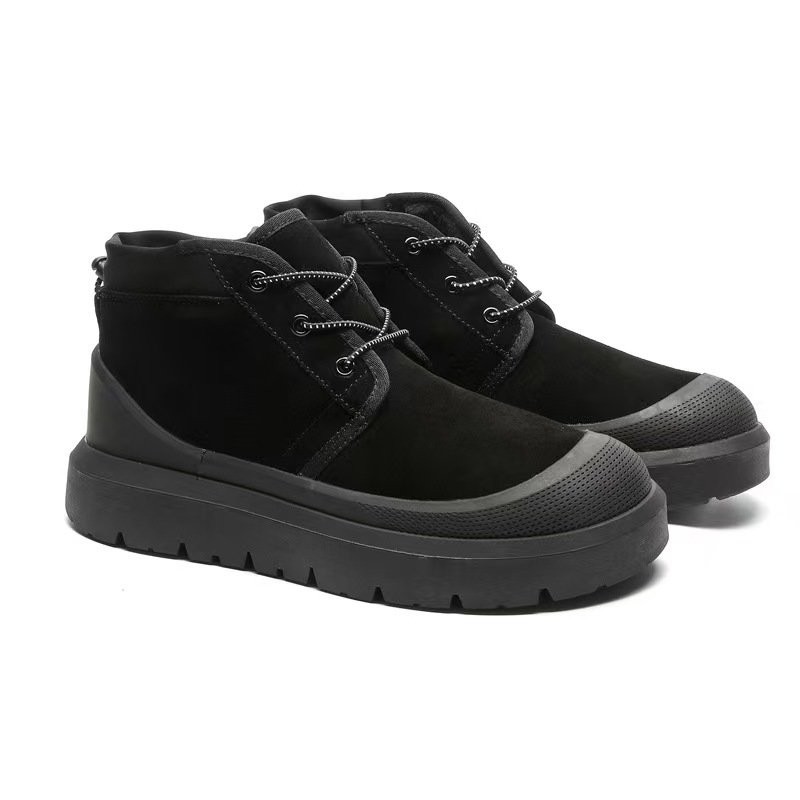 画像3: Lace-up platform suede leather desert boots / Tasman snow boots ユニセックス 男女兼用 レースアップ厚底スエードレザーデザートブーツタスマンスノーブーツ (3)