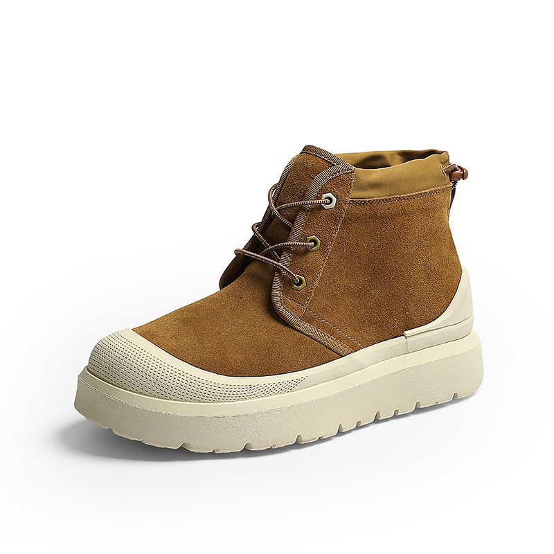 画像5: Lace-up platform suede leather desert boots / Tasman snow boots ユニセックス 男女兼用 レースアップ厚底スエードレザーデザートブーツタスマンスノーブーツ (5)