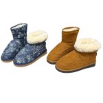 画像2: Tie-dye Denim painted classical platform short boots タイダイ デニムクラシカルペイントプラットフォーム ショートブーツ (2)
