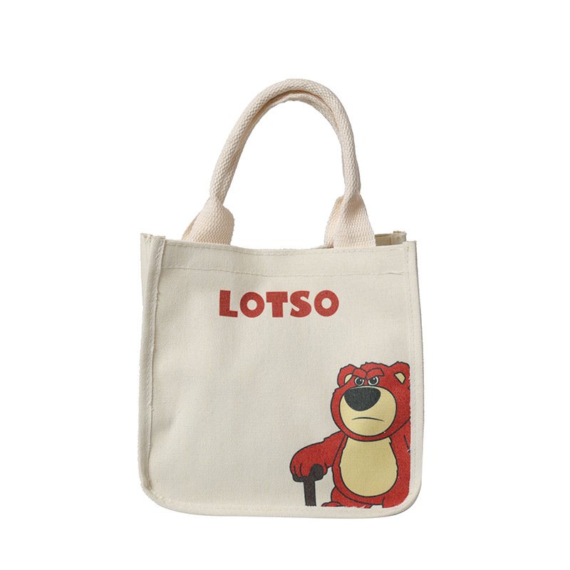 画像2: Lotso & Winnie the Pooh Canvas Tote Eco-Bag　ロッツォ＆熊のプーさん キャンバストートエコバッグママバック (2)