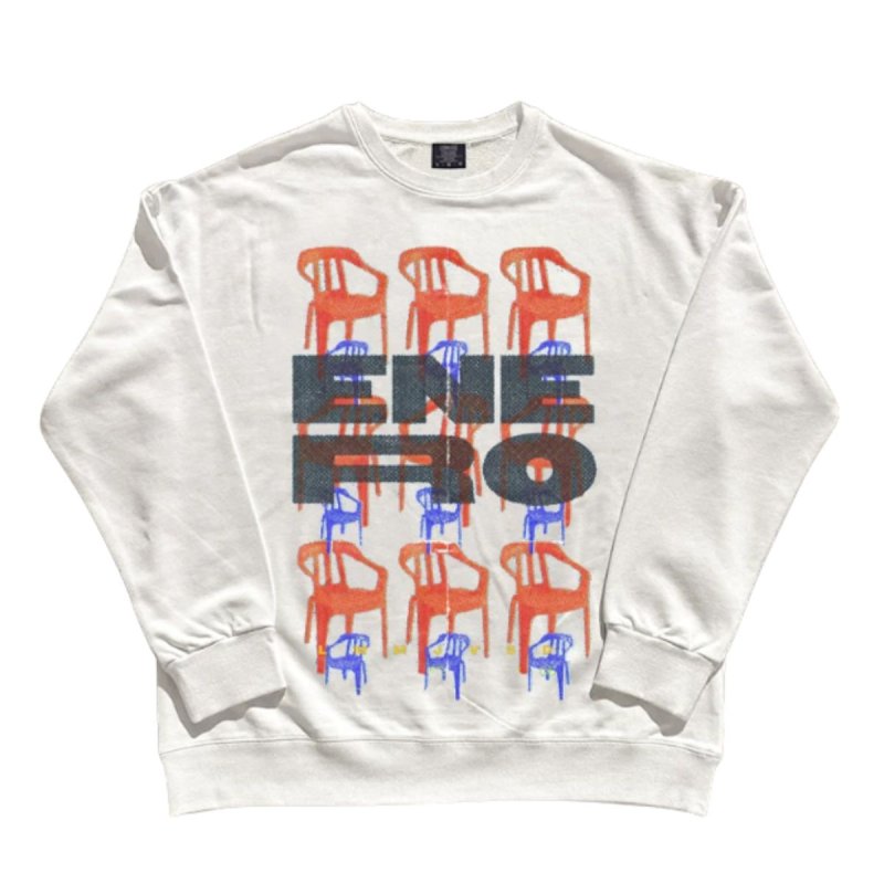 画像2: Unisex ENERO Chair Print long sleeve sweatshirts  男女兼用 ユニセックスチェアープリント 長袖 スウェットシャツ  トレーナー (2)