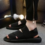 画像4: Men's Elastic Sole Back Strap Sandals slippers  ユニセック男女兼用メンズエラスティックソールバックストラップサンダル スリッパ (4)
