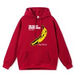 画像4: Andy Warhol Banana logo Sweat Hoodie ユニセックス男女兼用 アンディーウォーホル バナナ プリントスウェット パーカートレーナー (4)
