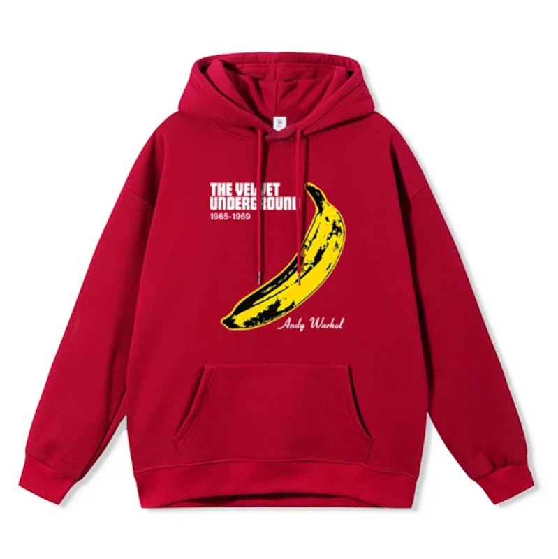 画像4: Andy Warhol Banana logo Sweat Hoodie ユニセックス男女兼用 アンディーウォーホル バナナ プリントスウェット パーカートレーナー (4)