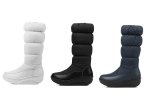 画像4: Long-length platform down snow boots with side zips and thick faux-fur lining.男女兼用サイドジップ付きロング丈厚底ダウンブーツ厚手ボアスノーブーツ (4)
