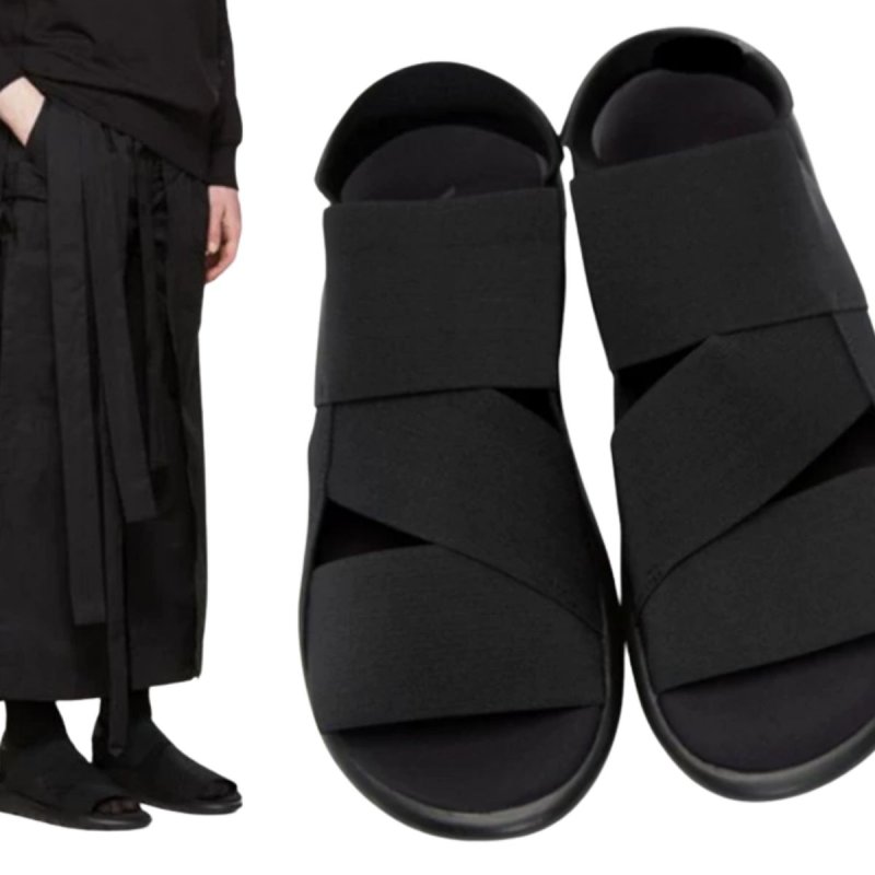 画像3: Men's Elastic Sole Back Strap Sandals slippers  ユニセック男女兼用メンズエラスティックソールバックストラップサンダル スリッパ (3)