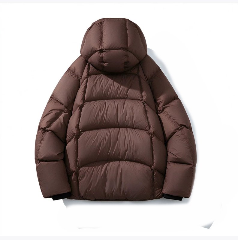画像6: Basic Stylish Hooded Down Jacket　ユニセックス男女兼用スタイリッシュフーディダウンジャケット (6)