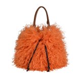 画像7: Fluffy Faux-Fur Drawstring Tote/Shoulder Bag　モコモコファーキンチャクトートショルダーバッグ (7)