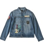 画像1: Numbering Denim Jacket　ユニセックス男女兼用ナンバリング デニムGジャンジャケット (1)
