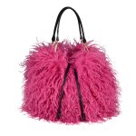画像6: Fluffy Faux-Fur Drawstring Tote/Shoulder Bag　モコモコファーキンチャクトートショルダーバッグ (6)