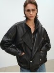 画像2: Sheep Leather Bomber Jacket Real Leather Riders Jacket リアル シープレザー ジップアップ ボンバー ジャケットライダース コート (2)